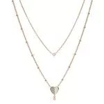 Fossil Collana Vintage Glitz in Acciaio Inossidabile, Modello JF03648791