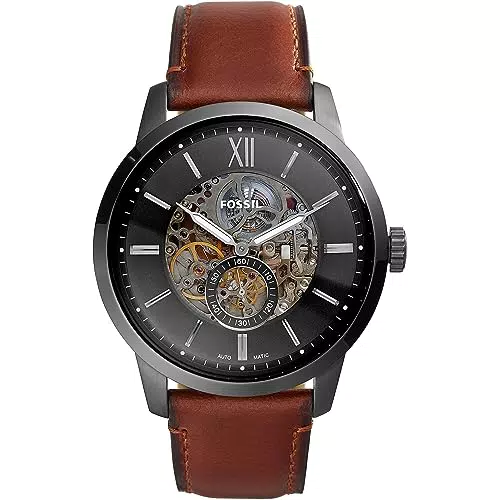 Fossil Townsman Orologio da Uomo Automatico con Bracciale in Acciaio o Pelle