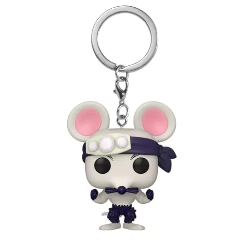 Funko POP! Keychain - Demon Slayer Muscle Mouse - Mini Figura da Collezione