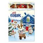 GALAK Calendario Avvento 2024 con Personaggi di Cioccolato Bianco e Cereali