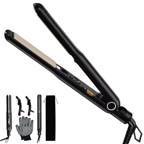 GAOEEIN Piastra e Arricciacapelli 2 in 1 con Riscaldamento in Ceramica