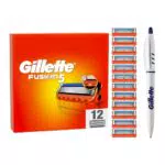 Gillette Fusion 5 Lamette da Barba, 12 Ricambi da 5 Lame