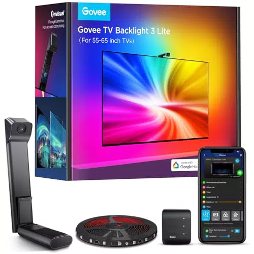 Govee Retroilluminazione LED per TV da 55-65 pollici con Controllo Vocale e App