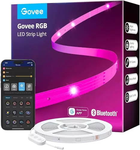 Govee Striscia LED RGB Bluetooth con Controllo App e Sync Musicale