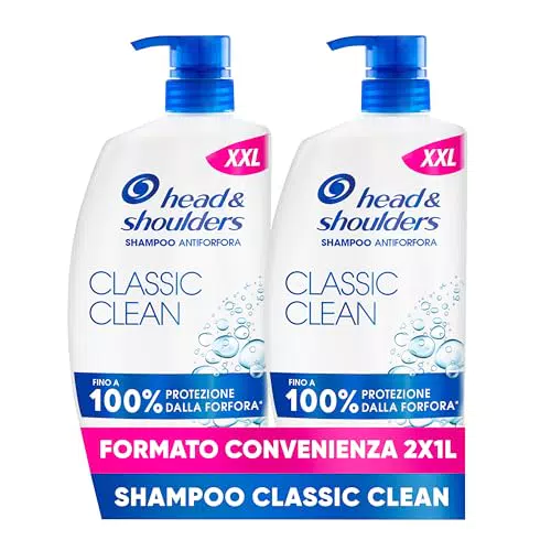Head & Shoulders Shampoo Antiforfora Classic Clean per Capelli Grassi