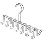iDesign Organizer Armadio Portacravatte e Porta Cinture in Metallo Cromato