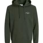 Jack & Jones Jjferris - Felpa con Cappuccio Stampa Piccola