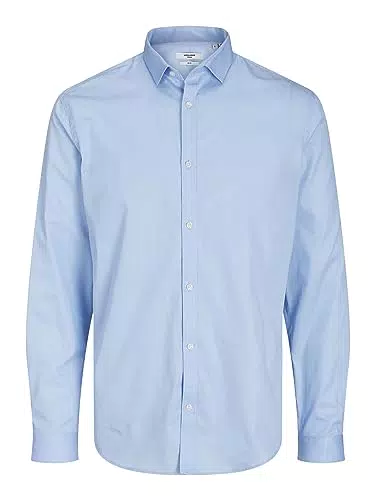 Jack & Jones JPRBLACARDIFF Camicia a Maniche Lunghe Slim Fit