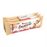 Kinder Bueno - Snack al Cioccolato Bianco e Nocciole con Crema e Wafer
