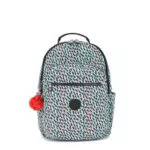 Kipling Zaino Grande Modello Seoul con Stampa Astratta