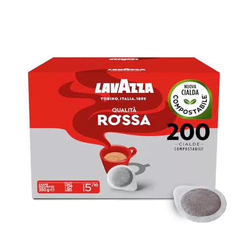 Lavazza Cialde Qualità Rossa - Caffè Espresso Equilibrato con Note di Frutta Secca