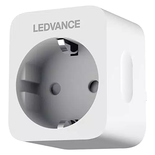 LEDVANCE SMART+ Presa WiFi Commutabile con Misurazione della Potenza, Compatibile con Google e Alexa