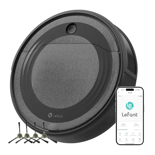 Lefant M310 Robot Aspirapolvere 4500Pa, Wi-Fi/App, Autonomia 180min, Antigroviglio