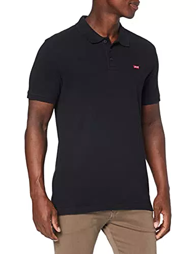 Levi's Levis Hm Polo Mineral Black, Polo Uomo, Nero