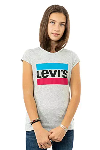 Levi's Lvg Sportswear Logo Tee Bambine e Ragazze, Grigio