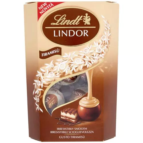 Lindt LINDOR Tiramisù - Praline di cioccolato con ripieno cremoso