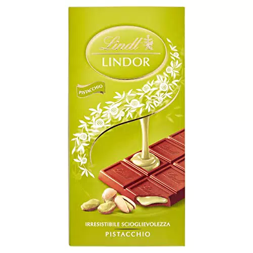 Lindt Lindor Tavoletta al Pistacchio con Ripieno di Cioccolato al Latte