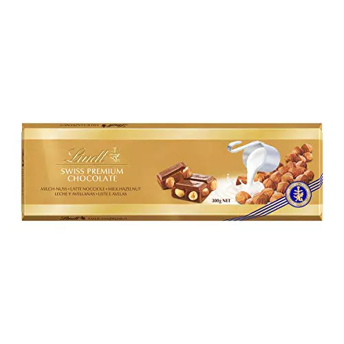 Lindt Tavoletta Gold Latte e Nocciole - Cioccolato di Alta Qualità