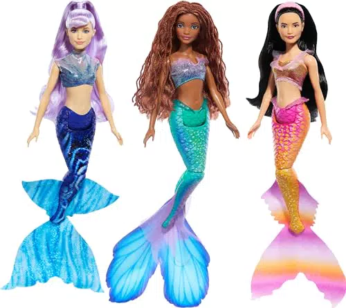 Mattel Disney La Sirenetta - Set Sorelle di Ariel, bambole per bambini 3+ anni