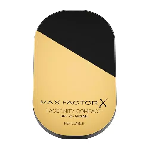 Max Factor Facefinity Fondotinta Compatto Ricaricabile Vegan con Finish Mat e SPF 20
