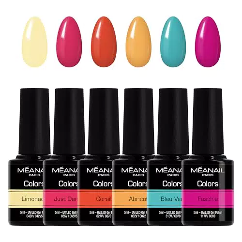 Méanail Paris Cofanetto Smalti Semipermanenti Gel UV LED Vegan e Cruelty Free
