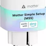Meross Presa Smart Matter WiFi con Misurazione Consumo Energetico per Alexa e Google Home