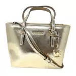 Michael Kors Borsa tote da donna XS Carry All Jet Set Travel in pelle liscia
