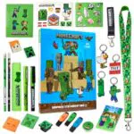 Minecraft Calendario dell'Avvento 2024 per Bambini con Cancelleria