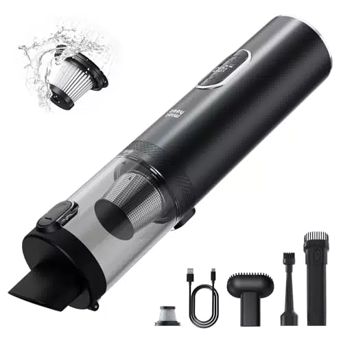 Minthouz Aspirapolvere Auto 16000Pa Brushless con Illuminazione a LED