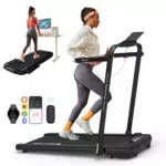 Mobvoi Tapis Roulant Elettrico Pieghevole 3 in 1 con Display LED e Telecomando