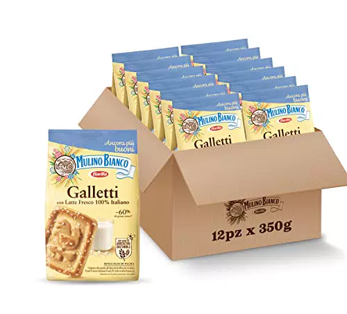 Mulino Bianco Frollini Galletti con Latte Fresco 100% Italiano, Senza Olio di Palma