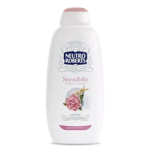 Neutro Roberts Bagnoschiuma Corpo Sensibile con Avena e Peonia, Naturale e Dermatologicamente Testato