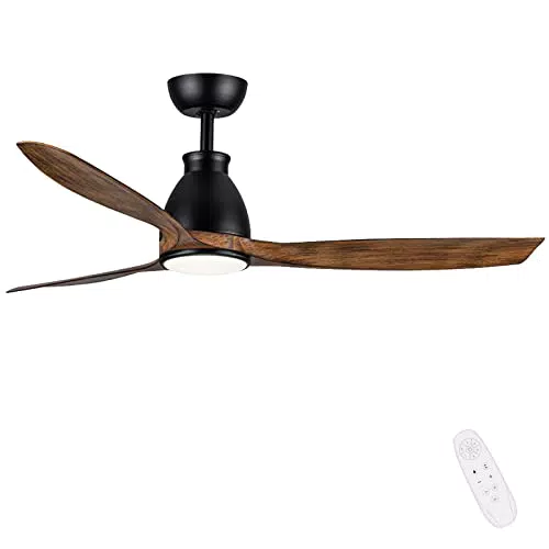 Newday Ventilatore da Soffitto con Luce LED e Telecomando Silenzioso
