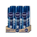 NIVEA MEN Deodorante Spray Protect & Care 0% Alcol, Antitraspirante 48h