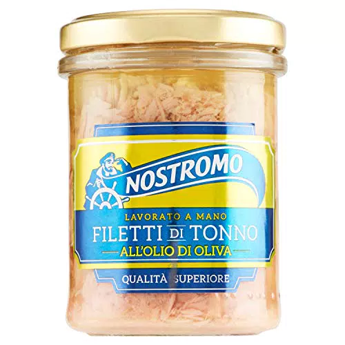 Nostromo Filetti di Tonno all'Olio di Oliva, Qualità Superiore, Lavorati a Mano