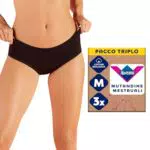 Nuvenia Intimawear - Mutandine Mestruali Lavabili in Cotone Biologico per Flusso Moderato-Abbondante