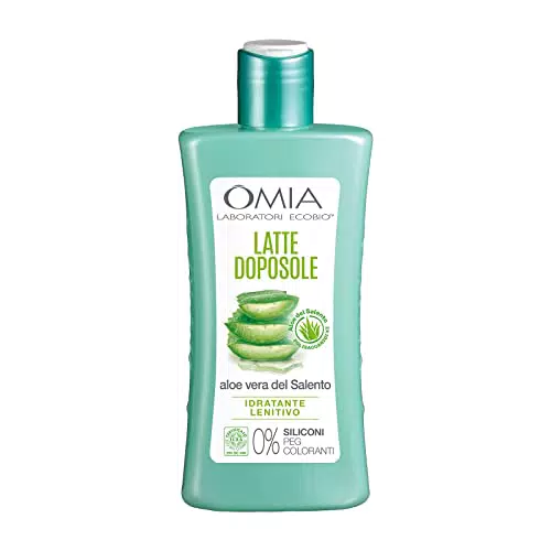 Omia Doposole Latte Lenitivo Aloe Vera - Idratante e Nutriente con Olio di Argan