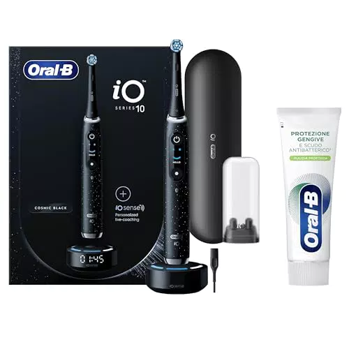 Oral-B iO Series 10 - Spazzolino Elettrico con 7 Modalità di Pulizia e Display a Colori