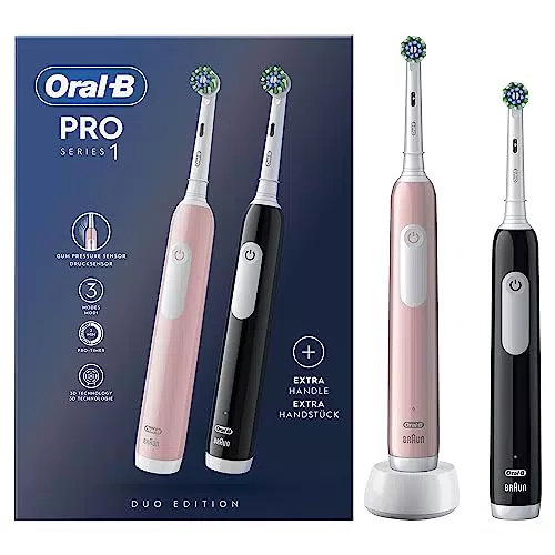Oral-B Spazzolini Elettrici Ricaricabili Pro Series 1 con Testine di Ricambio
