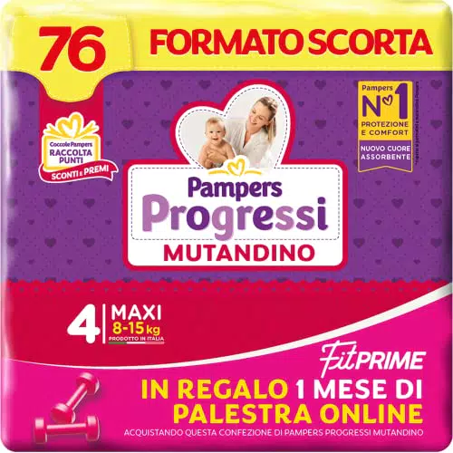 Pampers Progressi Mutandino & Fit Prime Junior, 68 Pannolini