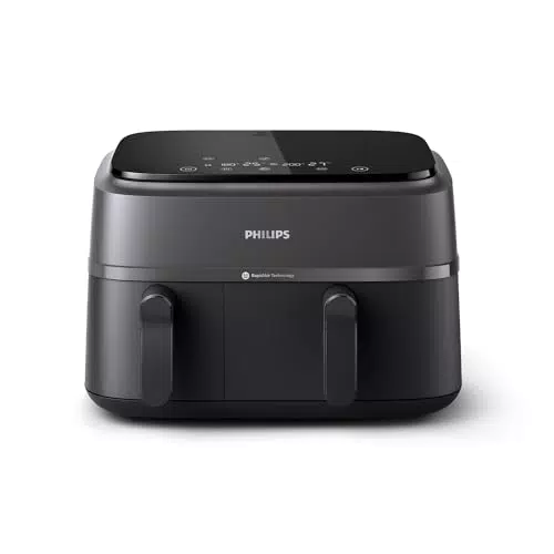 Philips Air Fryer Dual Basket NA350/00 - Cottura sana e versatile 9L