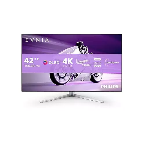 Philips Evnia 42M2N8900 Monitor da gioco OLED UHD 42" 138 Hz FreeSync G-Sync