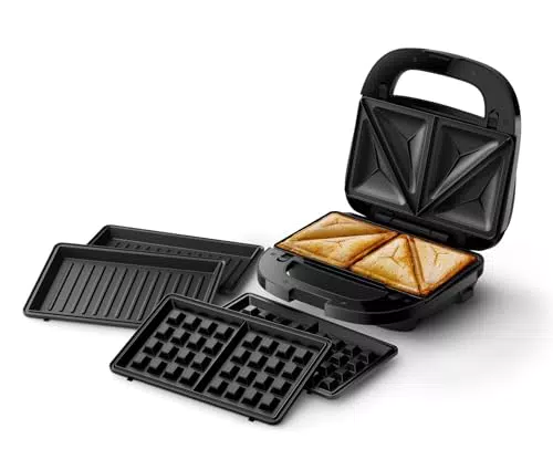Philips HD2350/80 Macchina per Panini con Piastre Antiaderenti e Potenza 750W