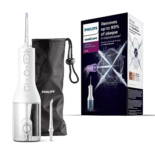 Philips Sonicare Irrigatore Orale Power Flosser 3000 cordless - Bianco