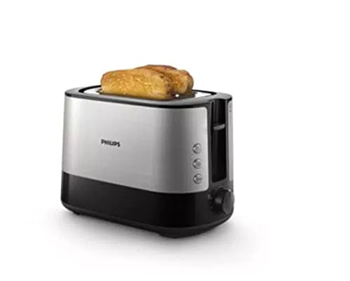 Philips Tostapane Viva Collection HD2637/90 con 7 Impostazioni e Scongelamento