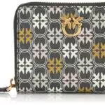 Pinko Taylor Portafoglio Donna Zip Around in PVC con Stampa Logo