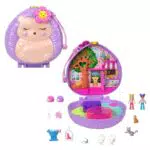 Polly Pocket Cofanetto Caffetteria del Riccio - Playset da Viaggio Interattivo