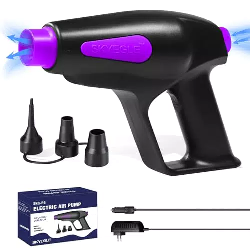 Pompa Elettrica Gonfiabile per Materasso - 110-240V/12V DC per Campeggio