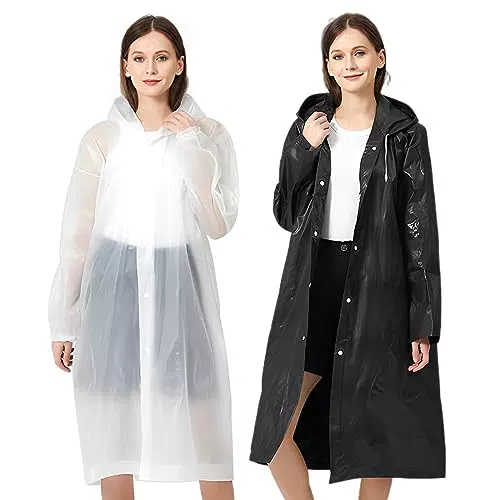 Poncho Antipioggia Impermeabile Riutilizzabile per Adulti - Cappotto da Viaggio