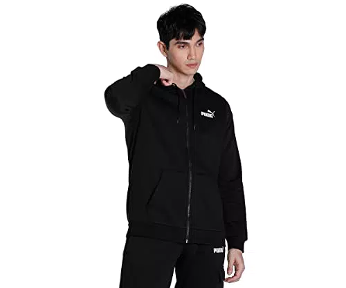 PUMA Ess Small Logo FZ Ho Jersey Uomo - Maglia Sportiva Casual